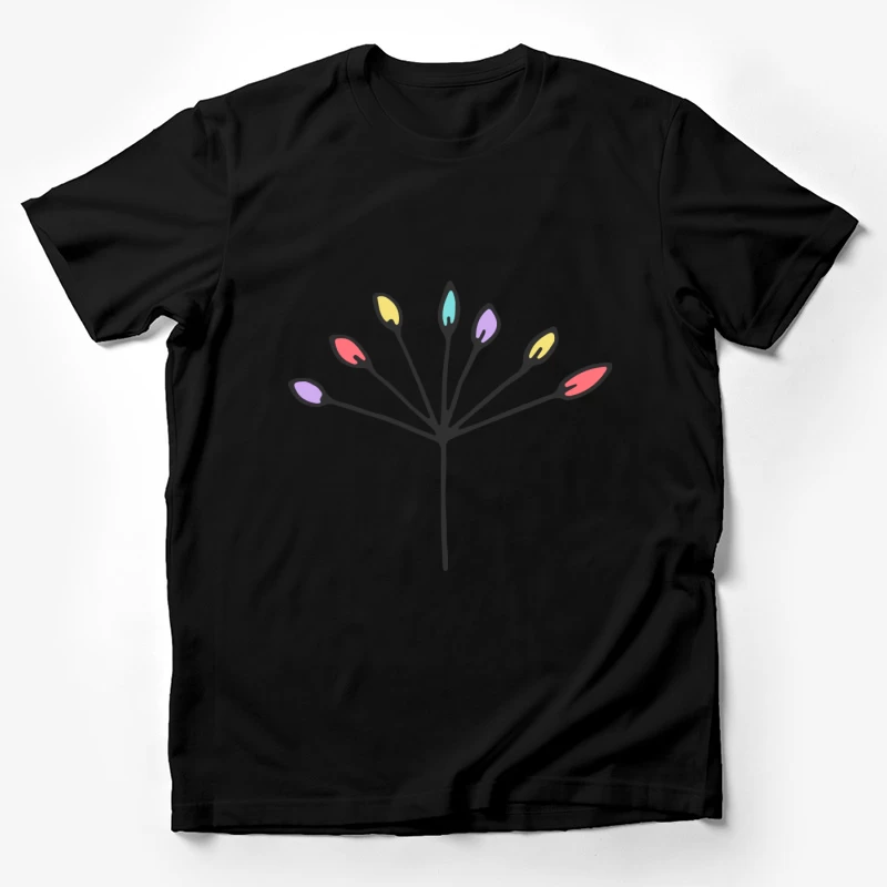 Design abstrait floral coloré Homme T-Shirt