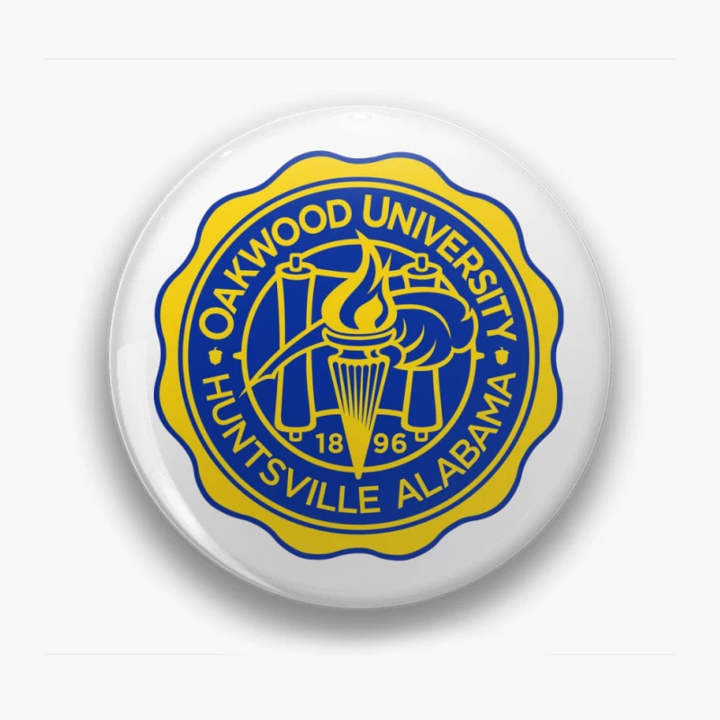 Official Seal of Oakwood University in Huntsville, Alabama Pin