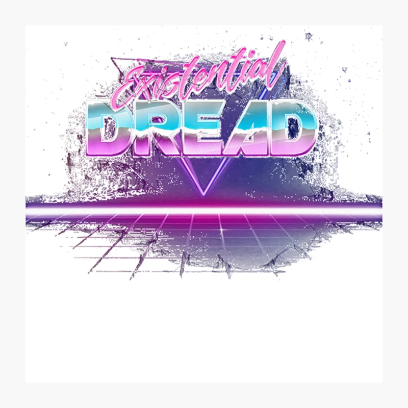Existential Dread - Vaporwave Aesthetic Nihilism Design Pin