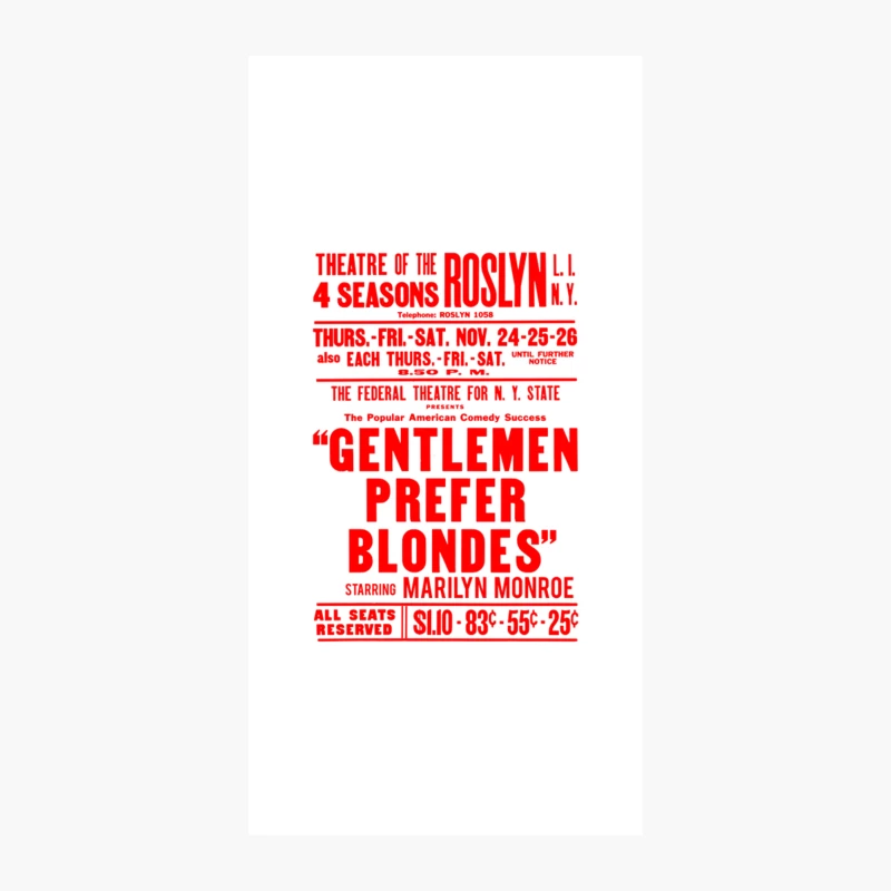Gentlemen Prefer Blondes iPhone Case