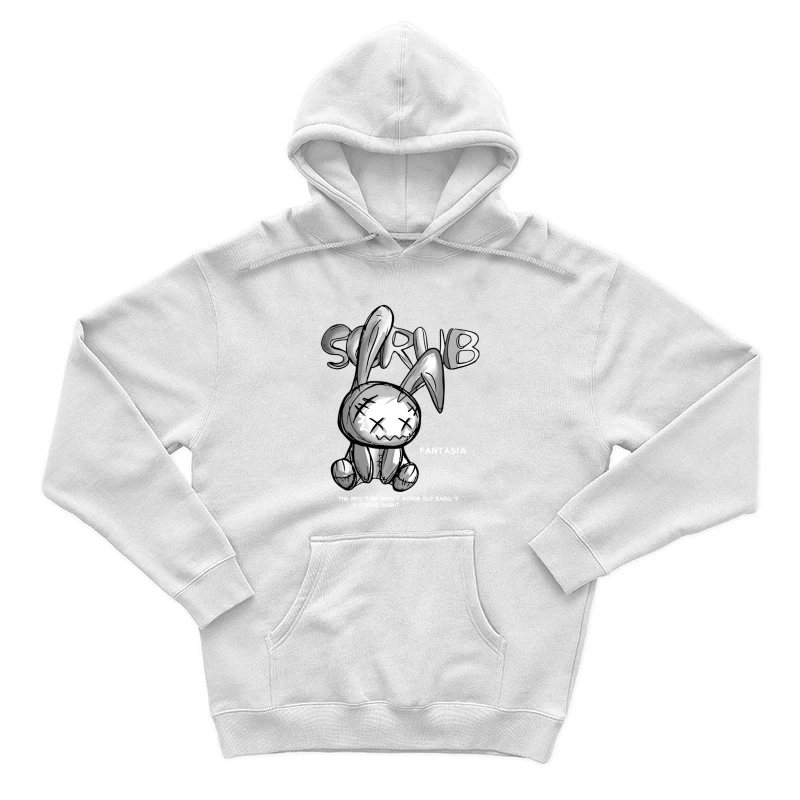 Gruselige Stoffhase Fantasie Herren Pullover Hoodie