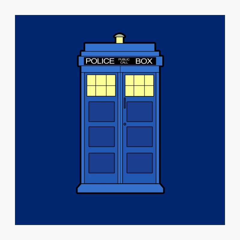 Doctor Who's Iconic TARDIS: The Blue Police Box Time Machine Pin