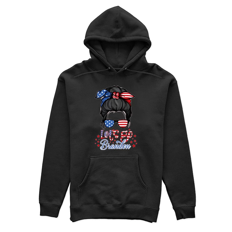 Patriotische Frisur mit Sonnenbrille Damen Pullover Hoodie