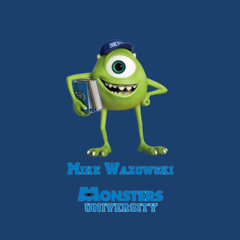 Mike Wazowski from Monsters University: Iconic Pixar Animated Character Male Pullover Hoodie