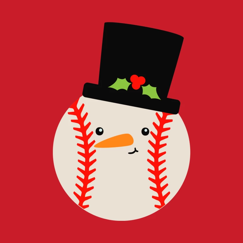 Bonhomme de neige balle de baseball Femme Sweat à capuche