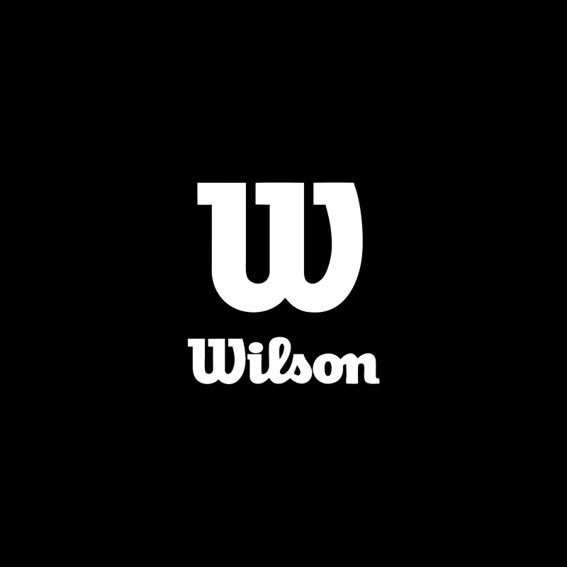 Wilson Sports Brand White Logo Design Desk Mat