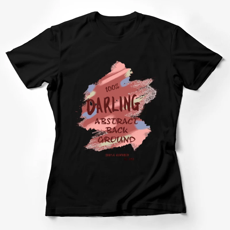 Abstrakter Hintergrund mit Farbpinsel Damen T-Shirt