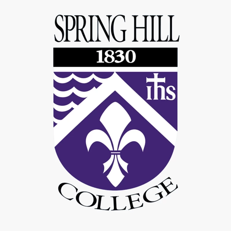 Spring Hill College Historic Shield Logo with Religious Symbolism (Est. 1830) Cotton Tote Bag