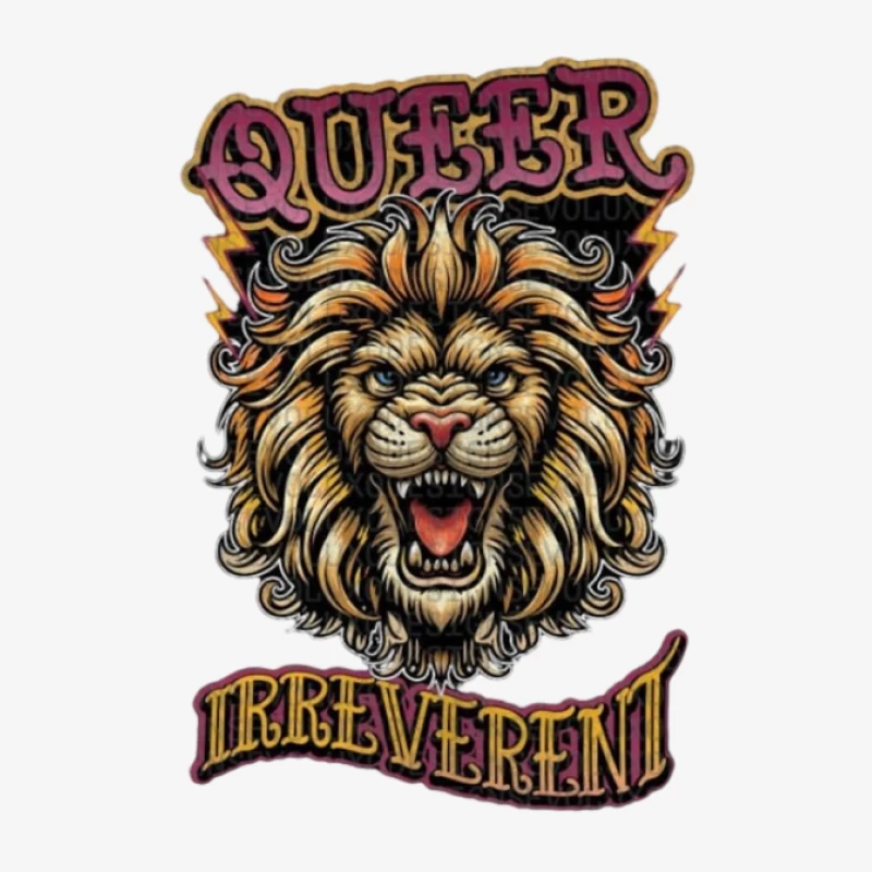 Queerer Löwe, mutige Kunst Herren Pullover Sweatshirt