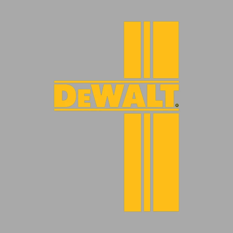 DeWalt Power Tools Brand Logo in Yellow Male Pullover Hoodie