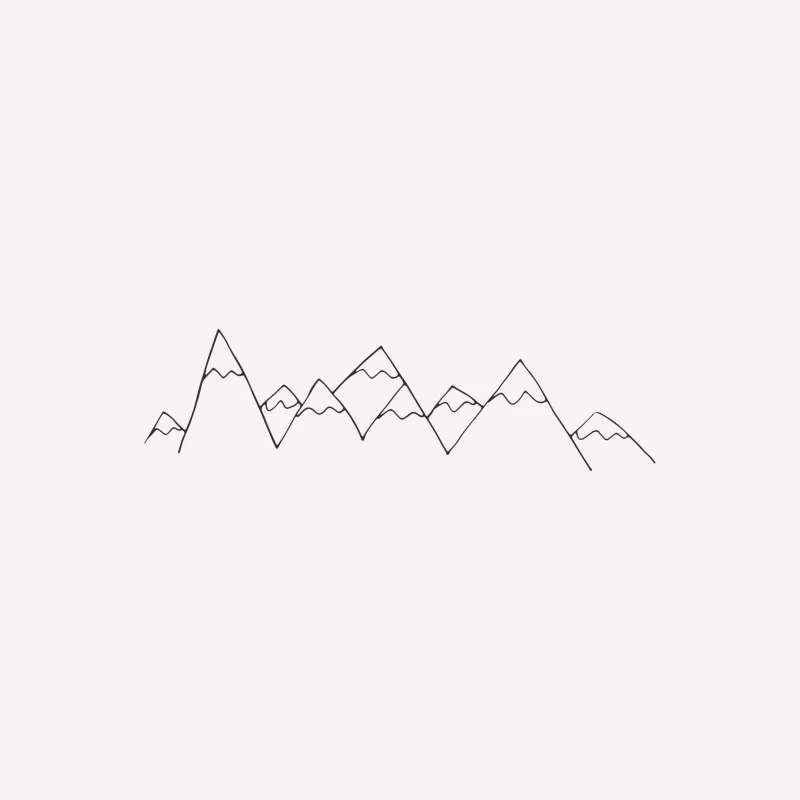 Silhouette de Montagnes avec Oiseaux Femme T-Shirt