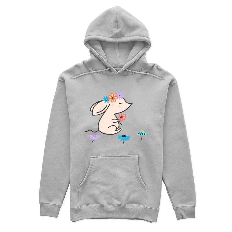 Souris mignonne avec des fleurs Femme Sweat à capuche