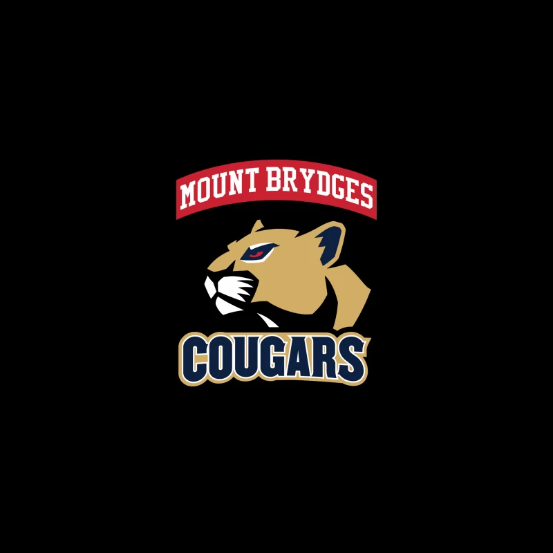 Mount Brydges Cougars Team Logo Desk Mat