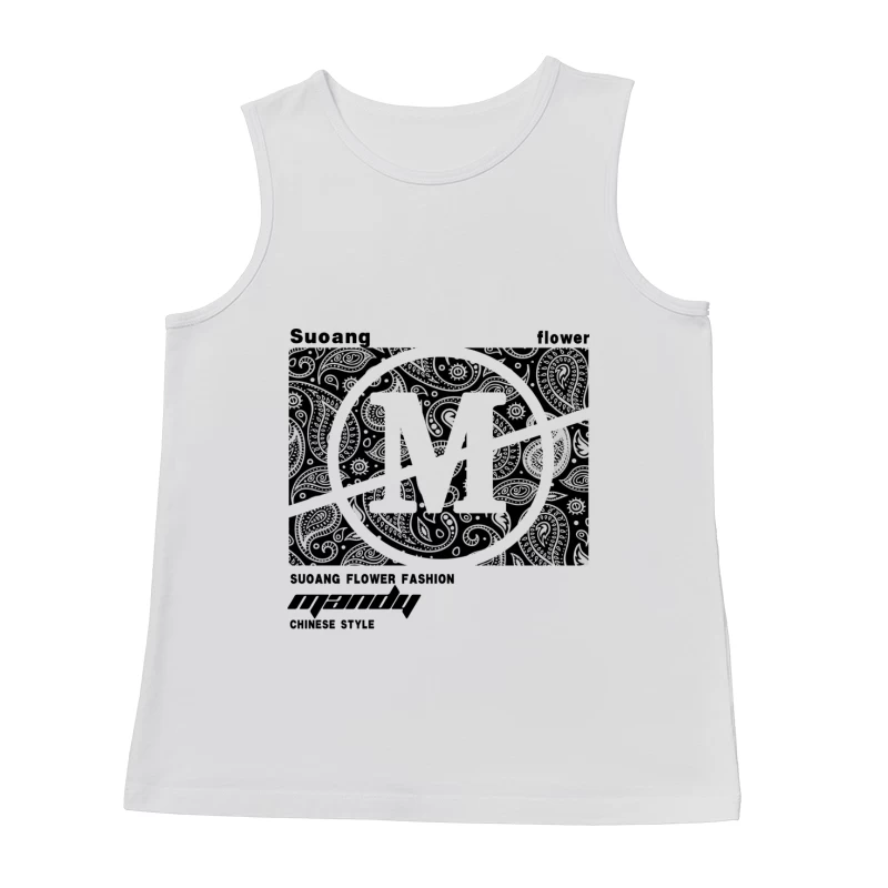 Paisley Muster mit Buchstaben Herren Tanktops