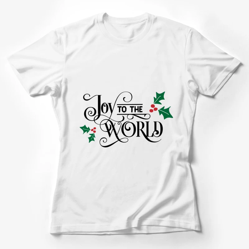 Joyeux Noël avec houx Femme T-Shirt