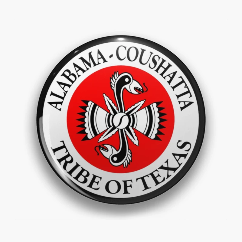 Alabama-Coushatta Tribe of Texas Official Seal Logo Pin