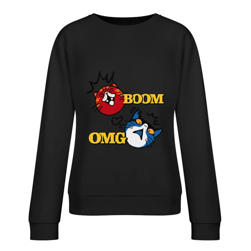 Katzen-Explosionen Überraschung Damen Pullover Sweatshirt