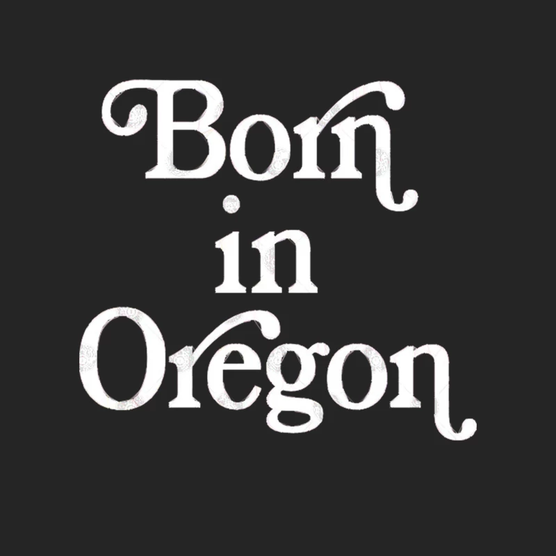 Born In Oregon - Oregon State Pride Design Male Pullover Sweatshirt