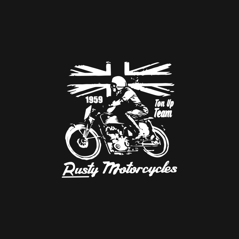 Rusty Motorcycles Desk Mat