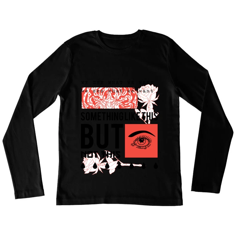 Perception et Illusion Femme Manches Longues T-Shirt