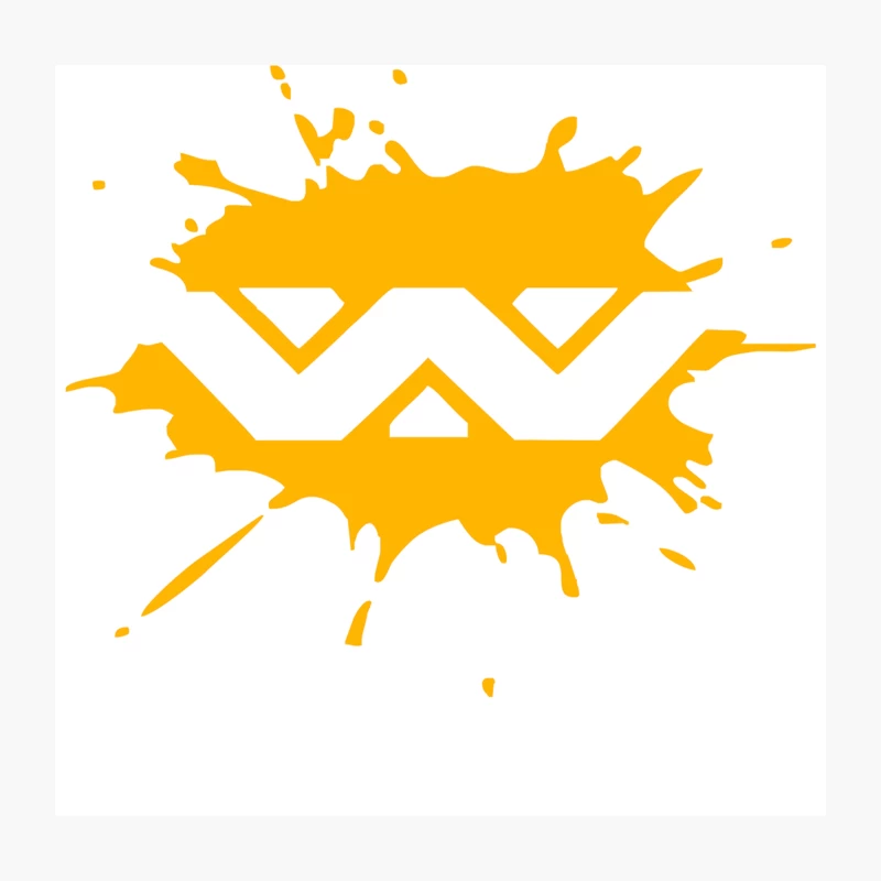 Alien Weyland Yutani Corporation Splat Throw Pillow