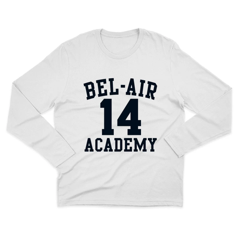 Bel-Air Academy Number 14 Athletic Jersey Design Male Long Sleeve T-Shirt