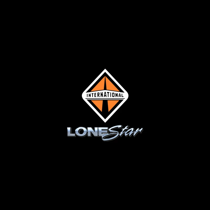 International Lonestar Truck Manufacturing Logo Design Desk Mat