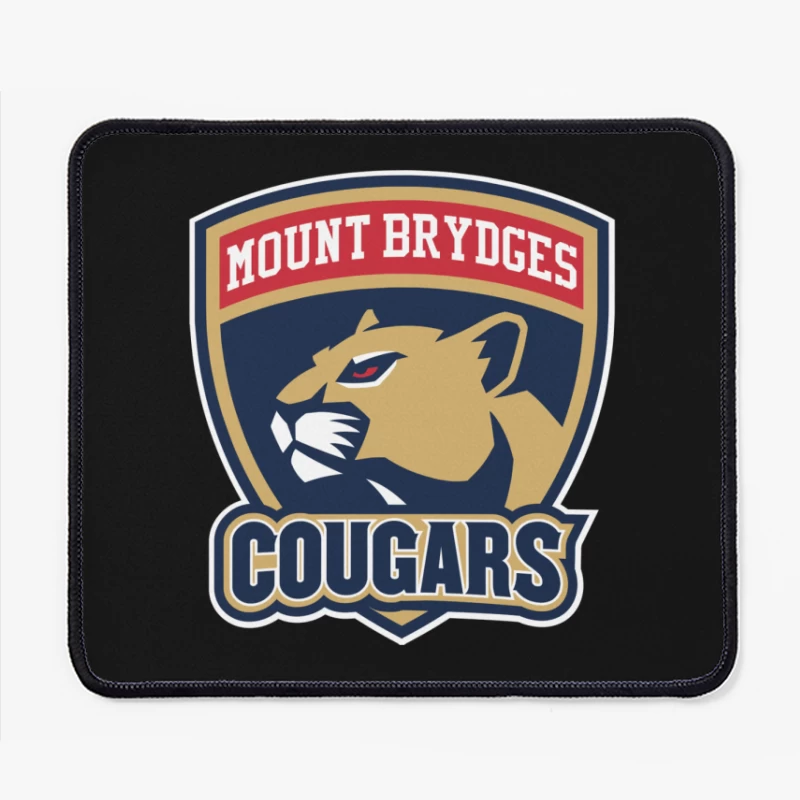 Mount Brydges Cougars Team Sports Logo Mouse Pad