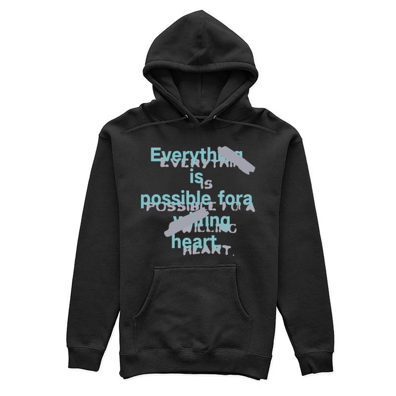 Alles ist für ein williges Herz möglich Damen Pullover Hoodie