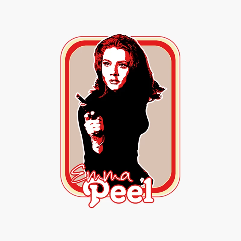 Emma Peel  Retro 60s Fan Art Design Cotton Tote Bag