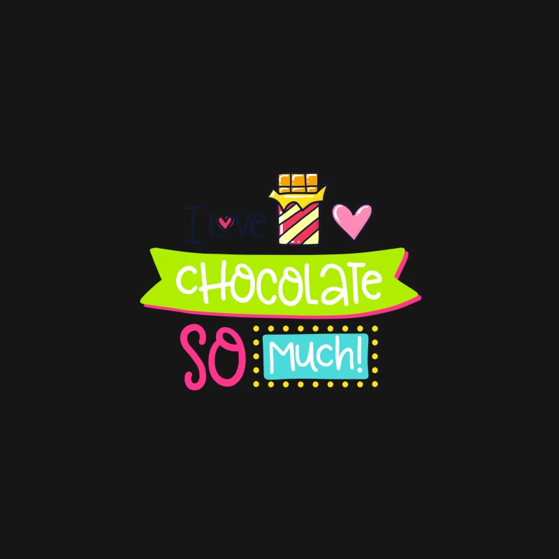 Affiche colorée: J'aime le chocolat Femme T-Shirt