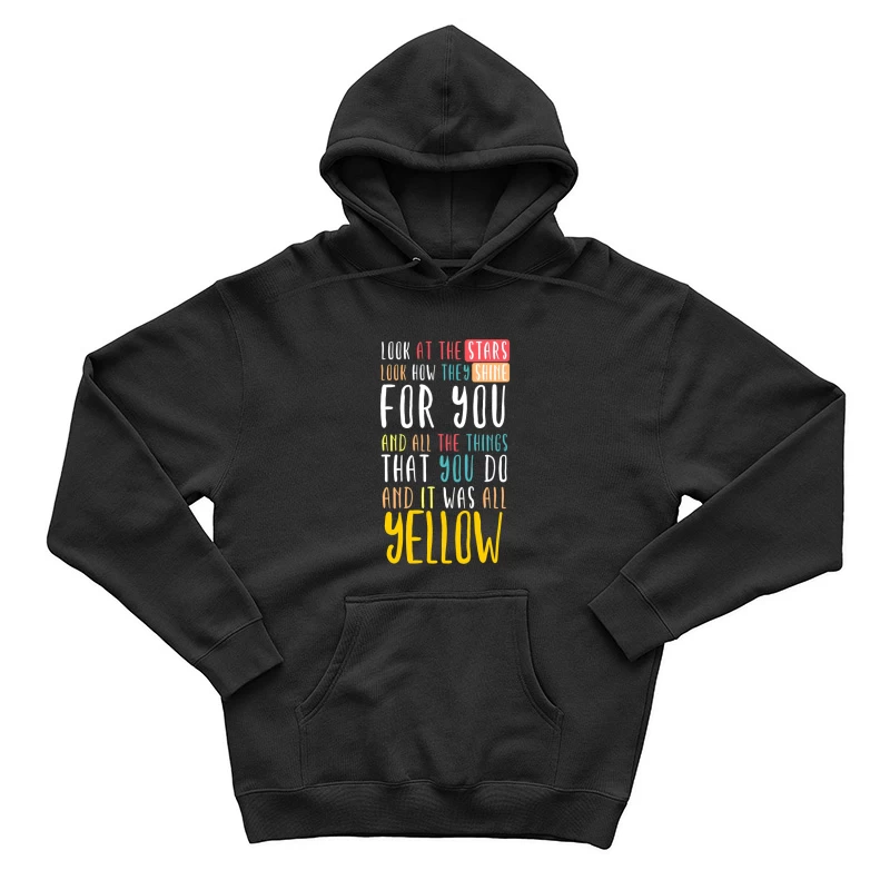 Coldplay Yellow Male Pullover Hoodie