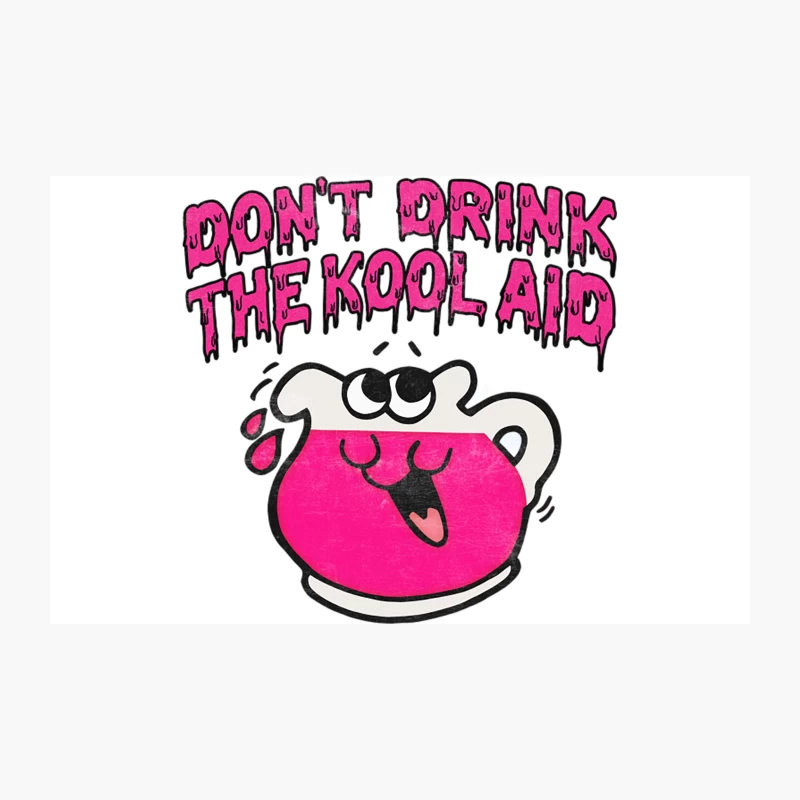 Don_t Drink The Kool-Aid - Retro Psychedelic Design Travel Mug