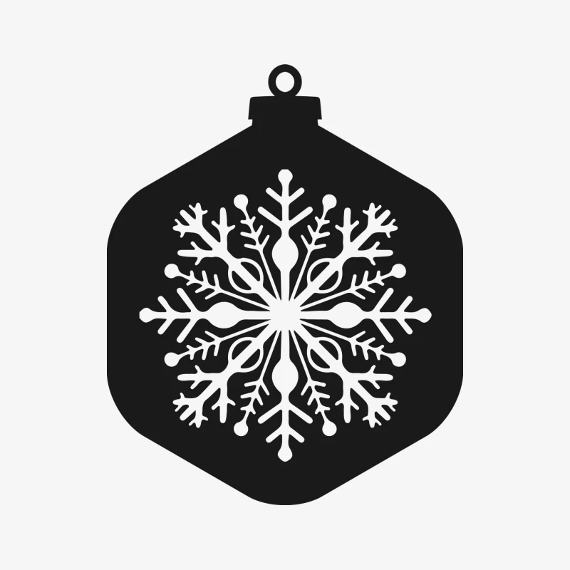 Décoration de Noël avec flocon Homme Manches Longues T-Shirt