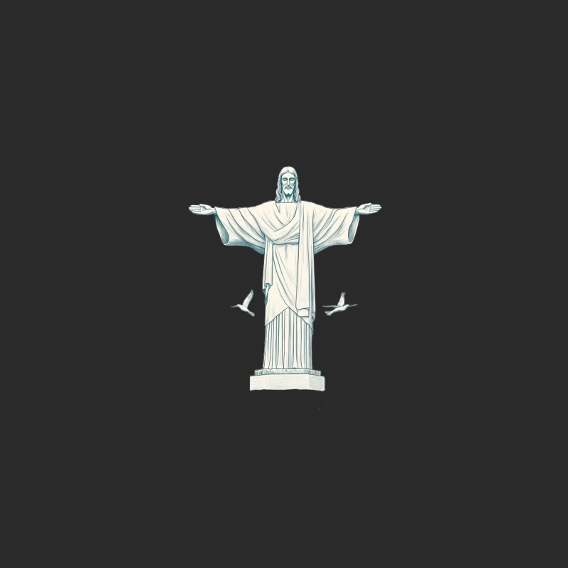 Iconic Christ the Redeemer Statue: Brazilian Landmark and Christian Symbol Baseball Cap
