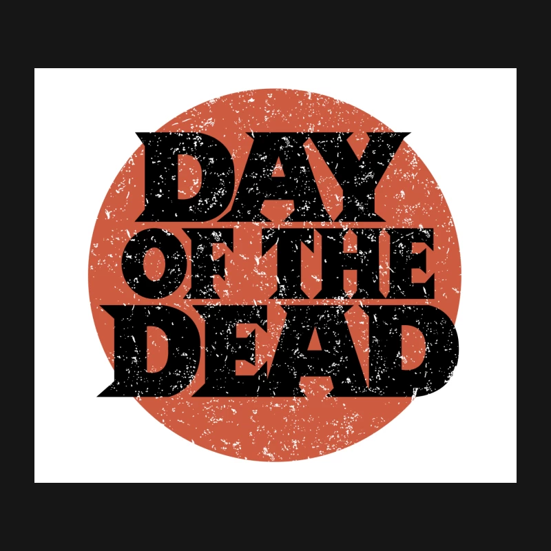Day of the Dead Typography: Grunge-Textured Design for Mexican Holiday Mouse Pad