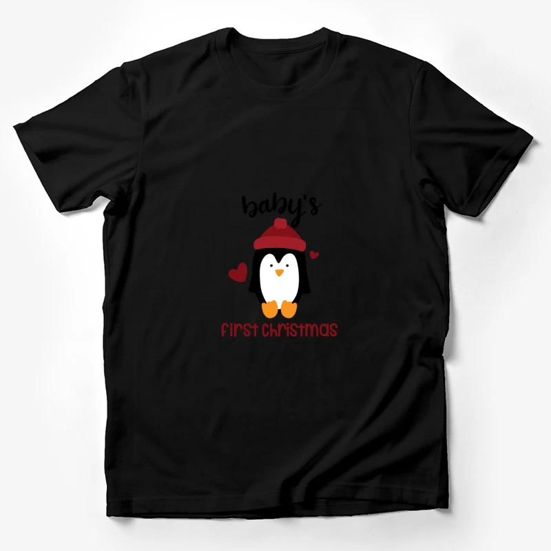 Premier Noël avec pingouin mignon Homme T-Shirt