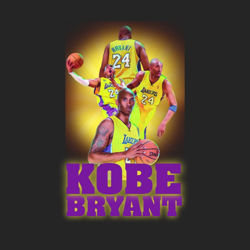 Kobe Bryant Tribute in NBA Colors Male Pullover Sweatshirt