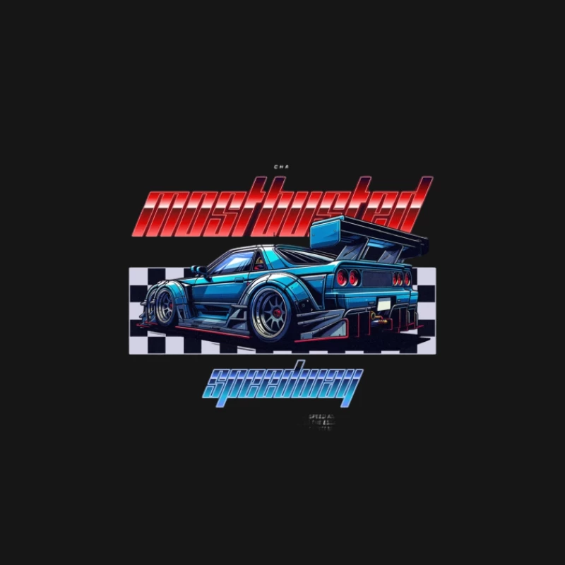 Voiture de sport avec design à damier Femme T-Shirt