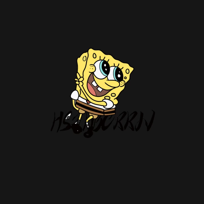 Personnage joyeux de dessin animé jaune Femme T-Shirt