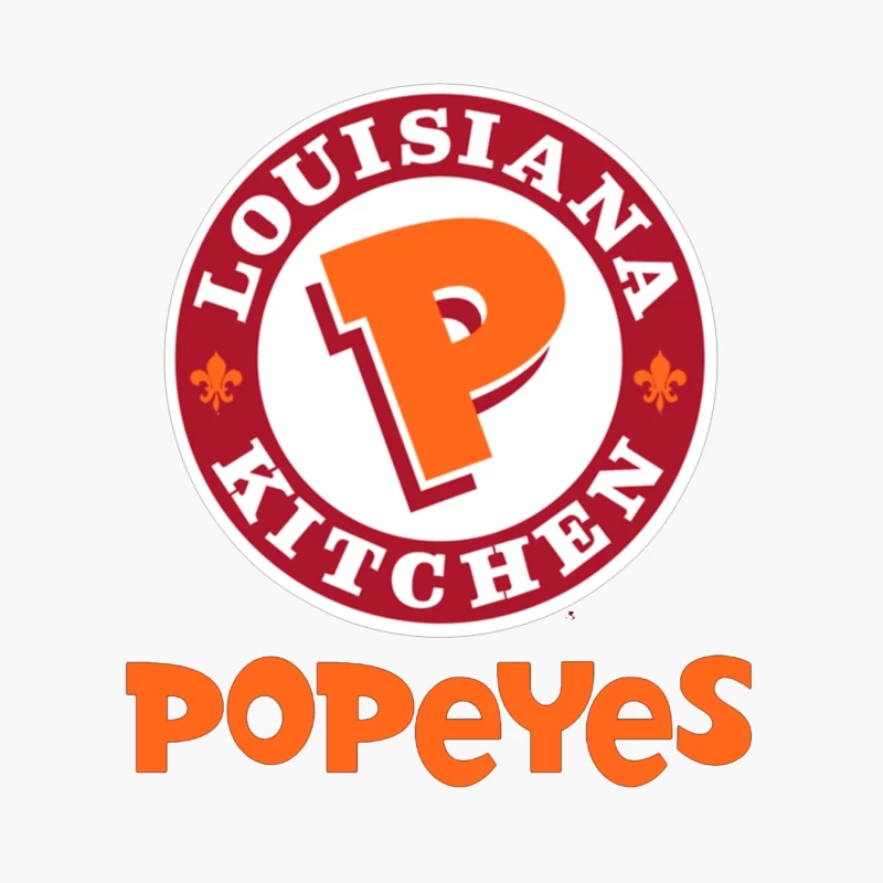 Popeyes Louisiana Kitchen Restaurant Logo Design Cotton Tote Bag