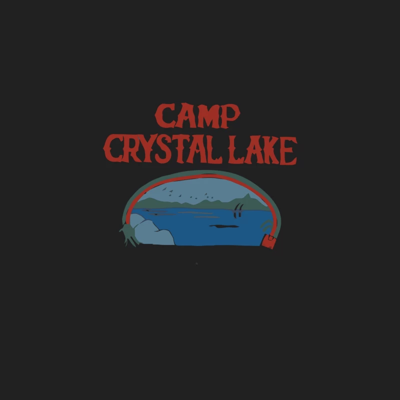 Vintage-Style Camp Crystal Lake Horror Movie Logo Bucket Hat
