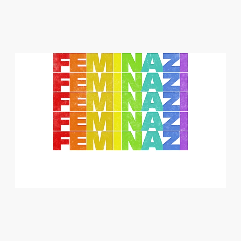 Feminazi Strong Woman Typography Design Travel Mug