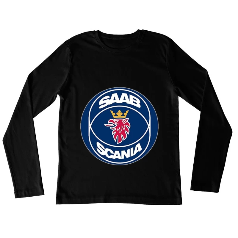 Classic Saab badge Female Long Sleeve T-Shirt