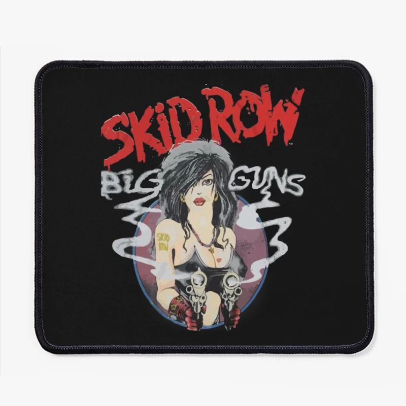 Skid Row Big Guns Vintage Rock Band Artwork Mouse Pad