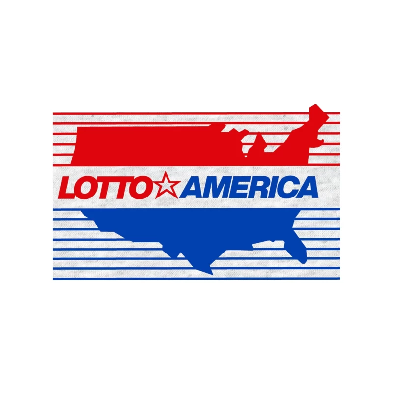 Lotto America Patriotic Logo Design with USA Map Desk Mat