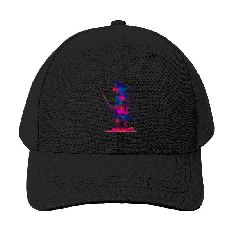 Cosmic Pirate Silhouette with Sword Baseball Cap