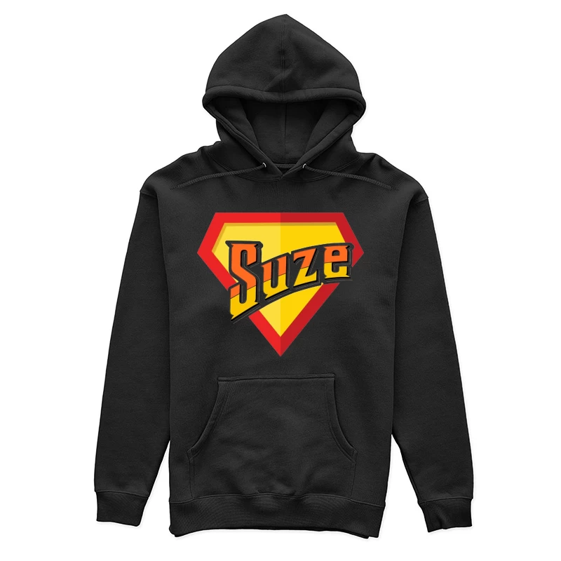 Suze Drink Logo in Superman Shield Style Female Pullover Hoodie