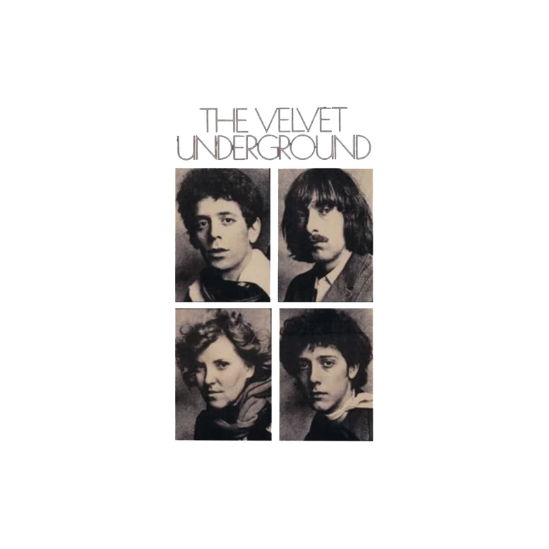 Vintage Black and White Portrait Collection of The Velvet Underground Band Members Mouse Pad