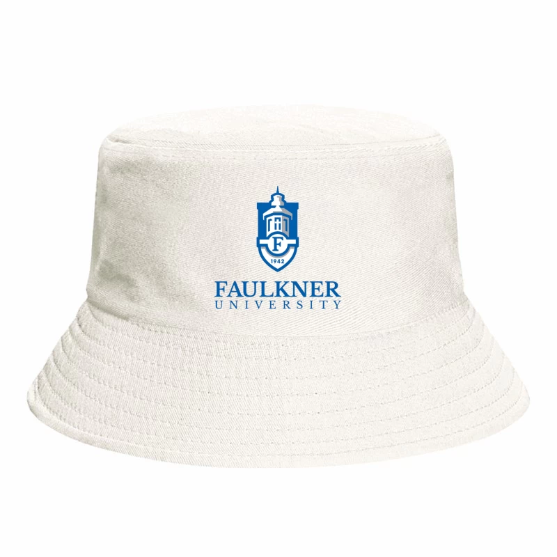 Faulkner University Logo - Educational Shield with Church Spire Design from 1942 Bucket Hat